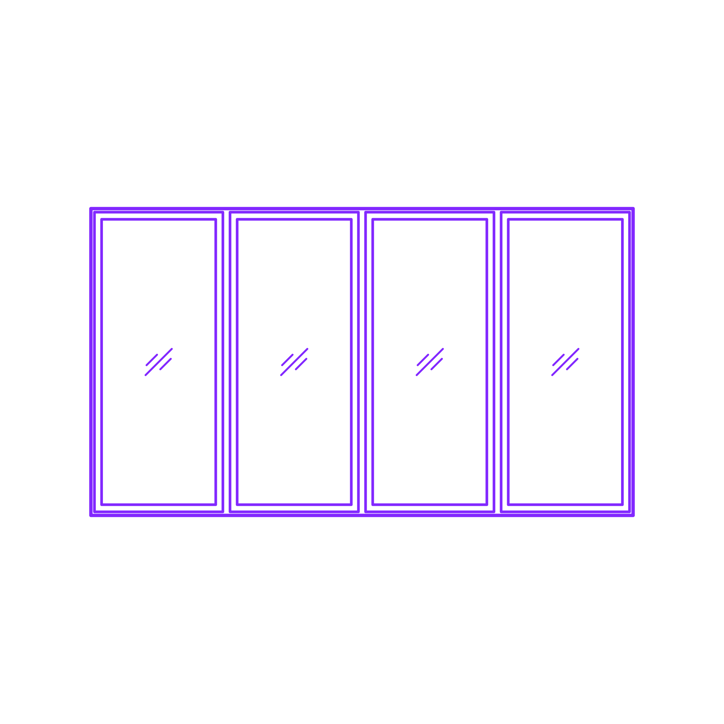 Buildings Combination Windows 4 Wide Sticker Outline Svg File Free Vectors